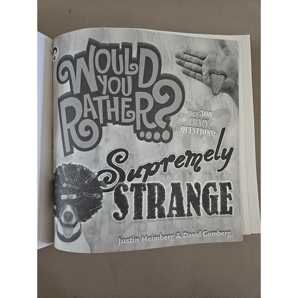 Would You Rather Supremely Strange Book Question Game Fun Gift #14 A17-1904 - Picture 4 of 10